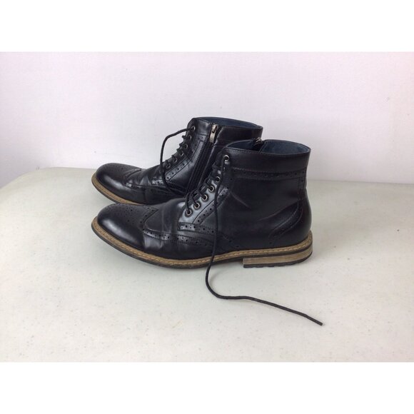 Bruno Marc Leather Ankle Boots Mens 12 - Picture 8 of 9